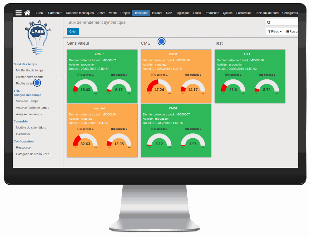 System- Echantillon n° 3 pour trois colonnes