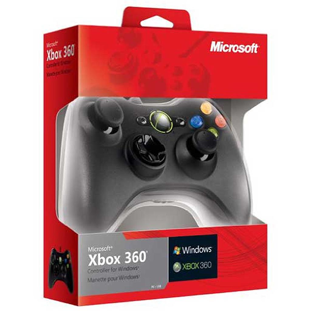 MANETTE XBOX + MICROSOFT AVEC FIL